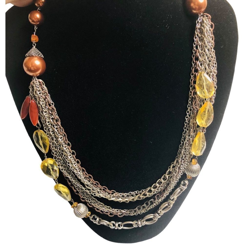 Chico's Multilayer Statement Necklace - Picture 5 of 13